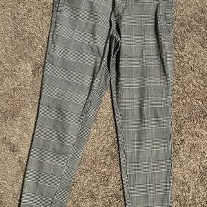 Original Use Black and White Plaid Chinos